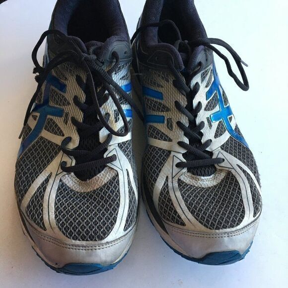 ASICS Gel-Cumulus 17 Mens Size 13 Running Shoes Athletic Blue Gray Lace Up T5D4N - Picture 2 of 5